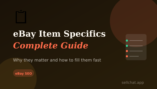 eBay Item Specifics Complete Guide